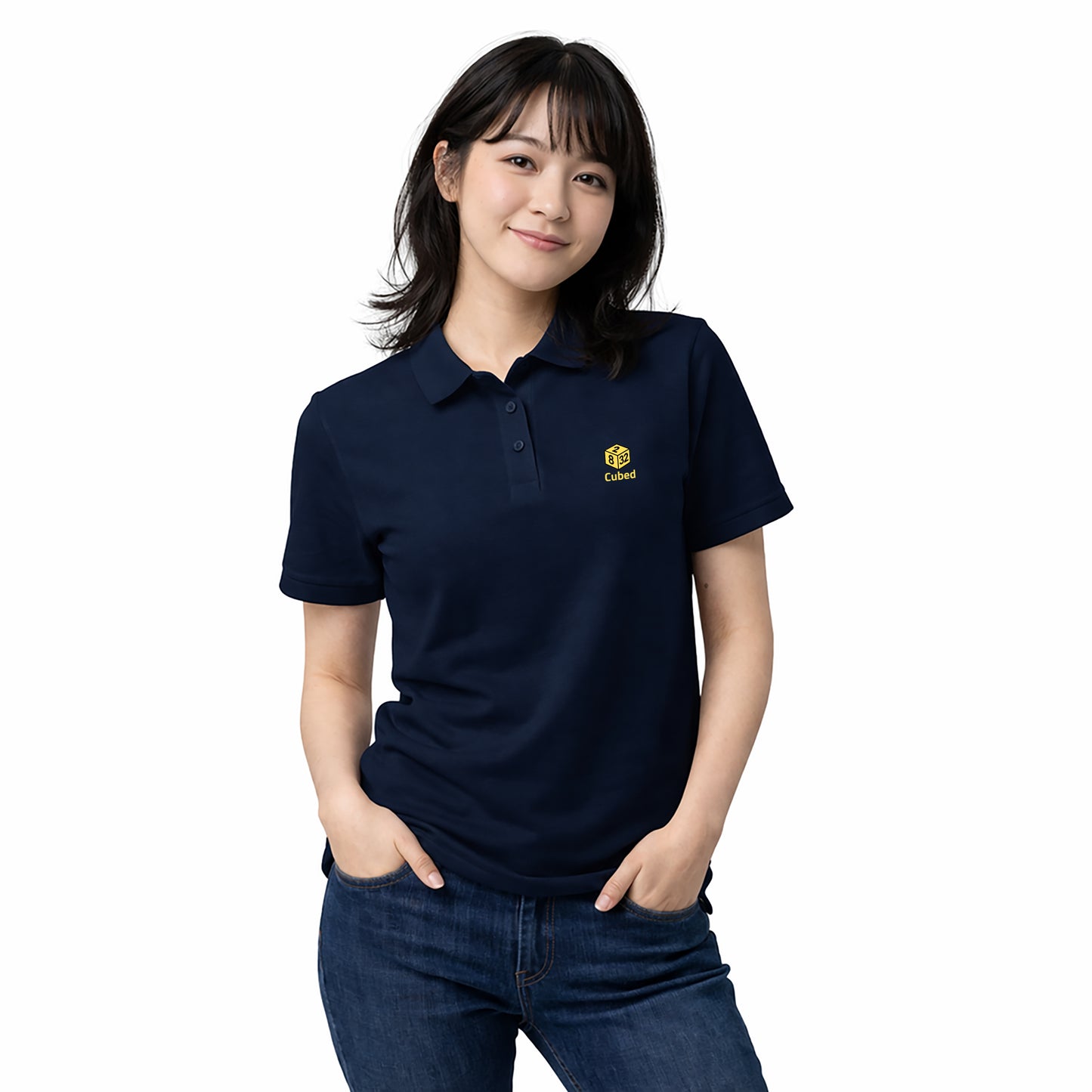 Ladies Cubed Polo Shirt